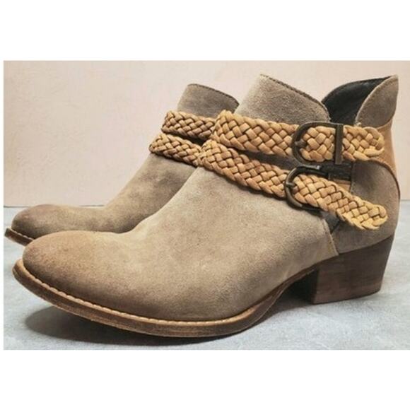 Anthropologie Rebels tan calista woven shoes sz: 8.5 - Picture 5 of 8